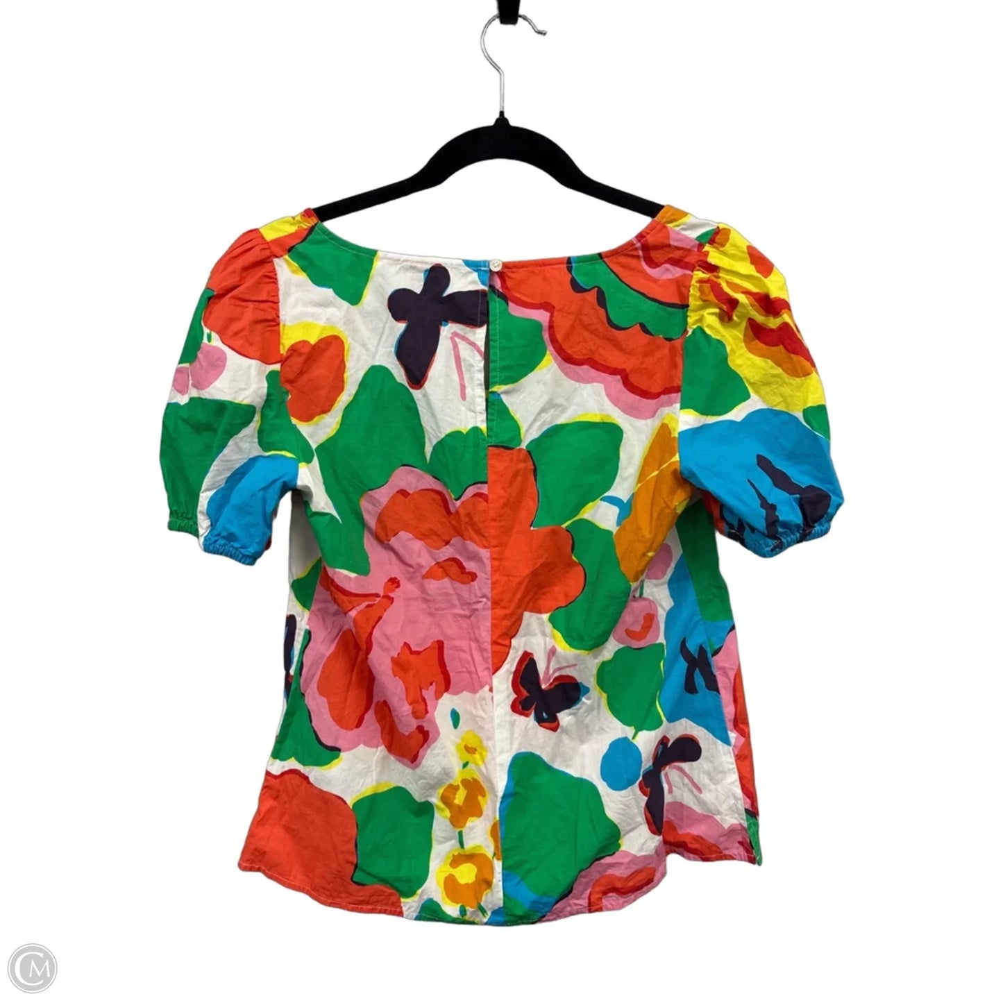 Top Short Sleeve By J. Crew In Floral Print, Size: 6