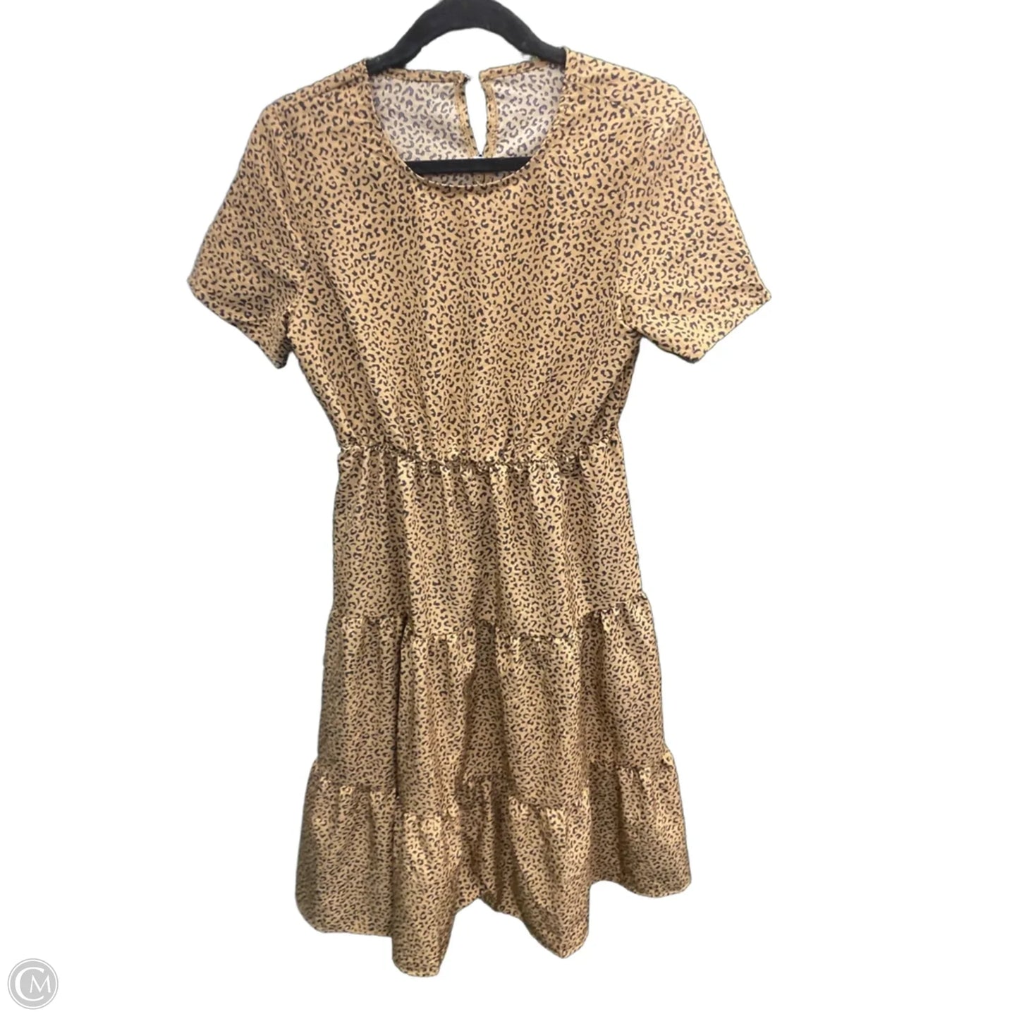 Dress Casual Midi By Shein In Black & Tan, Size: S