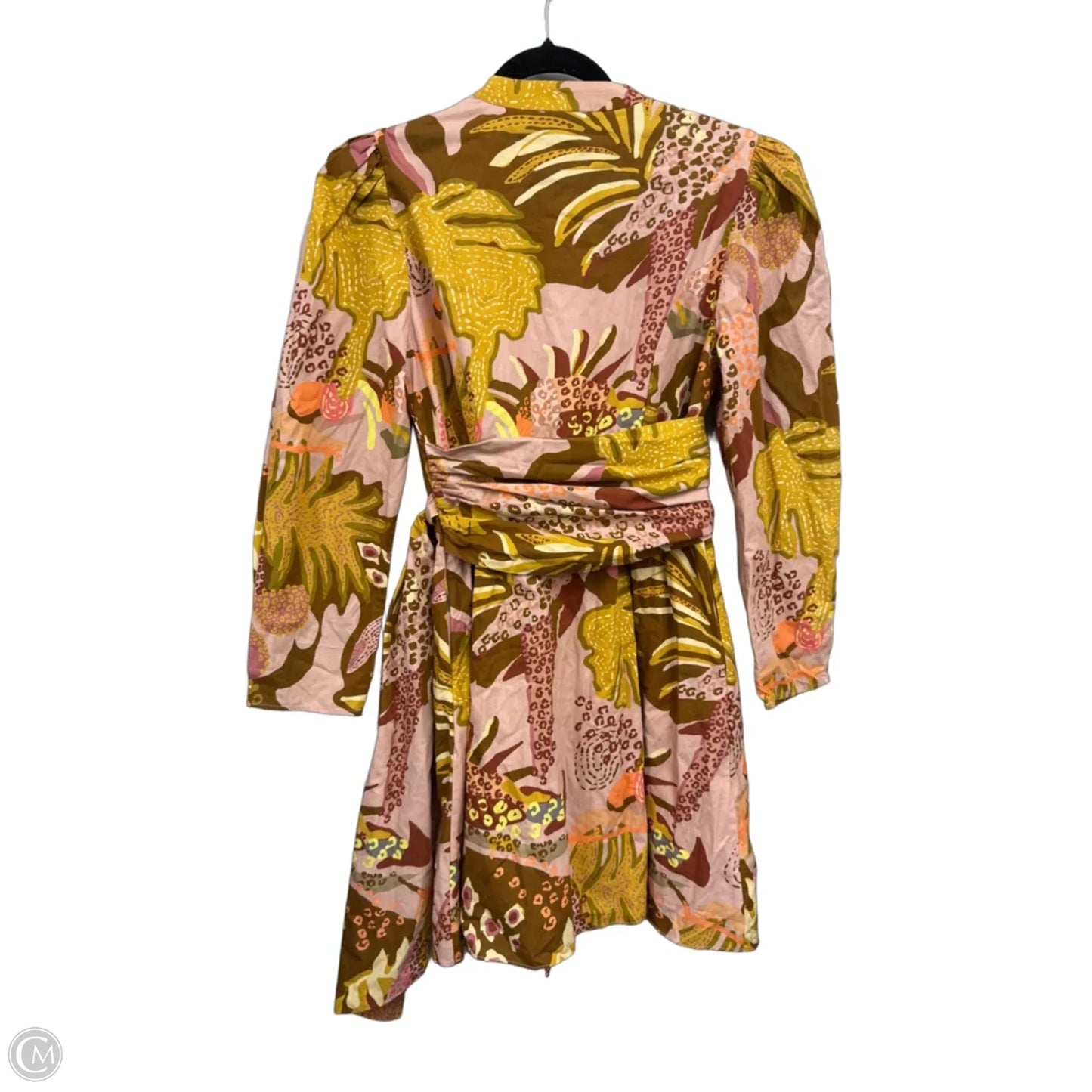 Dress Casual Short By Cmb In Brown & Gold, Size: M