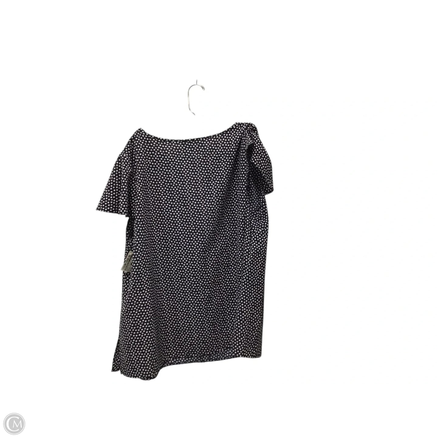 Blouse Short Sleeve By Jones New York In Polkadot Pattern, Size: 18