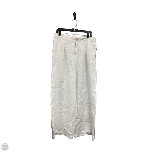 Pants Wide Leg By H For Halston In White, Size: Xl