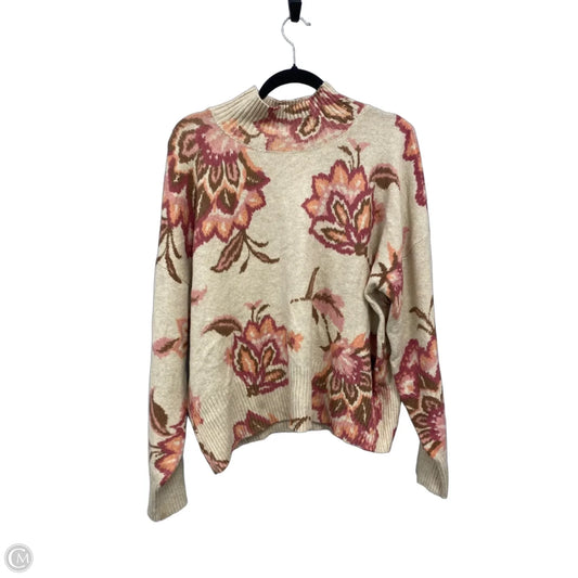 Sweater By Lc Lauren Conrad In Pink & Tan, Size: Xl