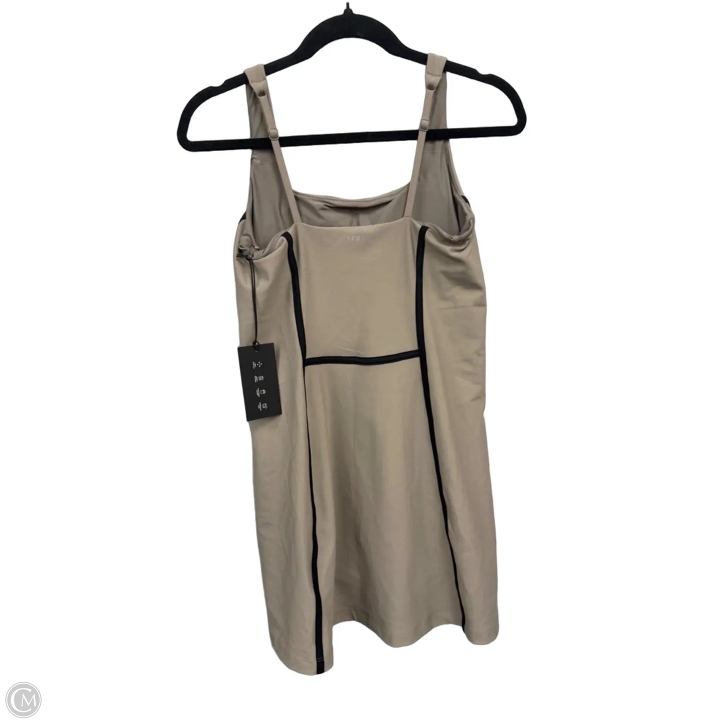 Athletic Dress By Ypb In Black & Tan, Size: M