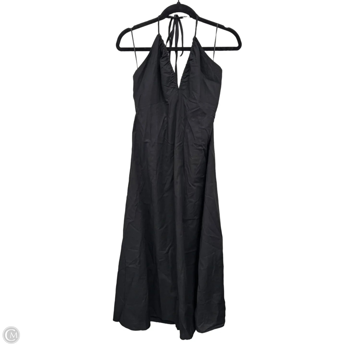 Dress Casual Midi By H&m In Black, Size: M