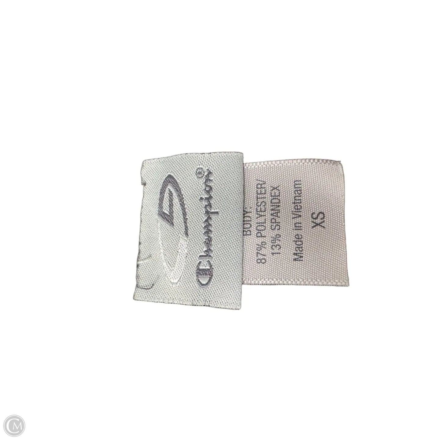 Athletic Leggings By Champion In Black & Grey, Size: Xs