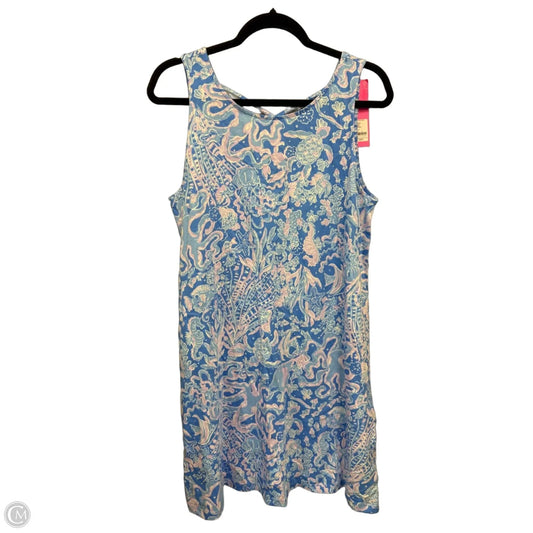 Dress Designer By Lilly Pulitzer In Blue & Purple, Size: L