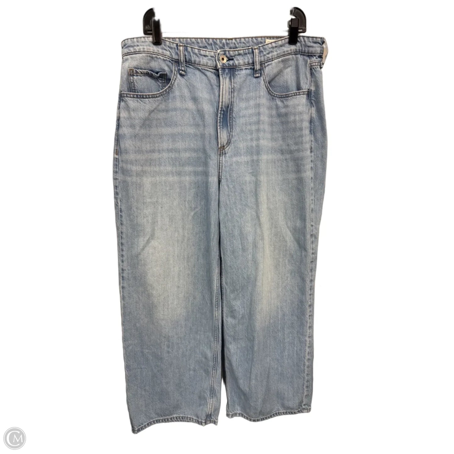 Jeans Wide Leg By Rag And Bone In Blue, Size: 14