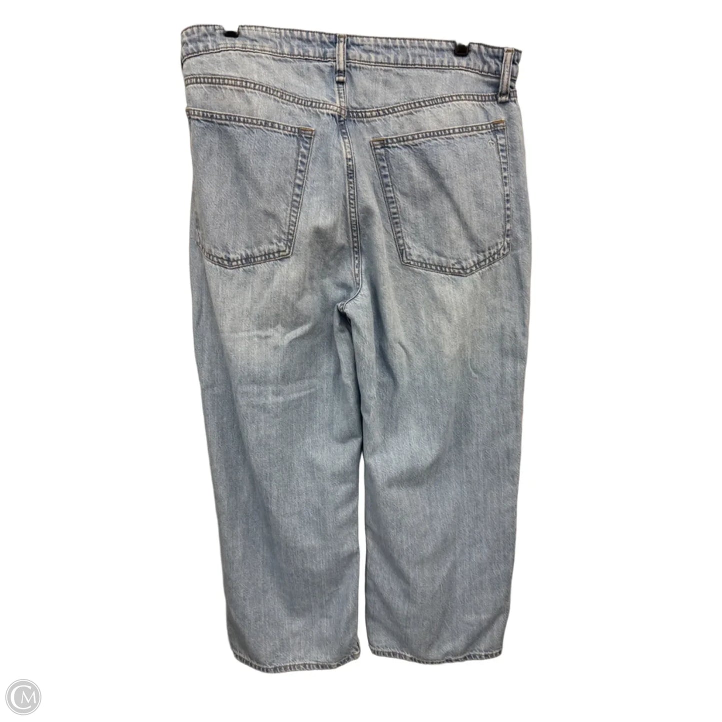 Jeans Wide Leg By Rag And Bone In Blue, Size: 14