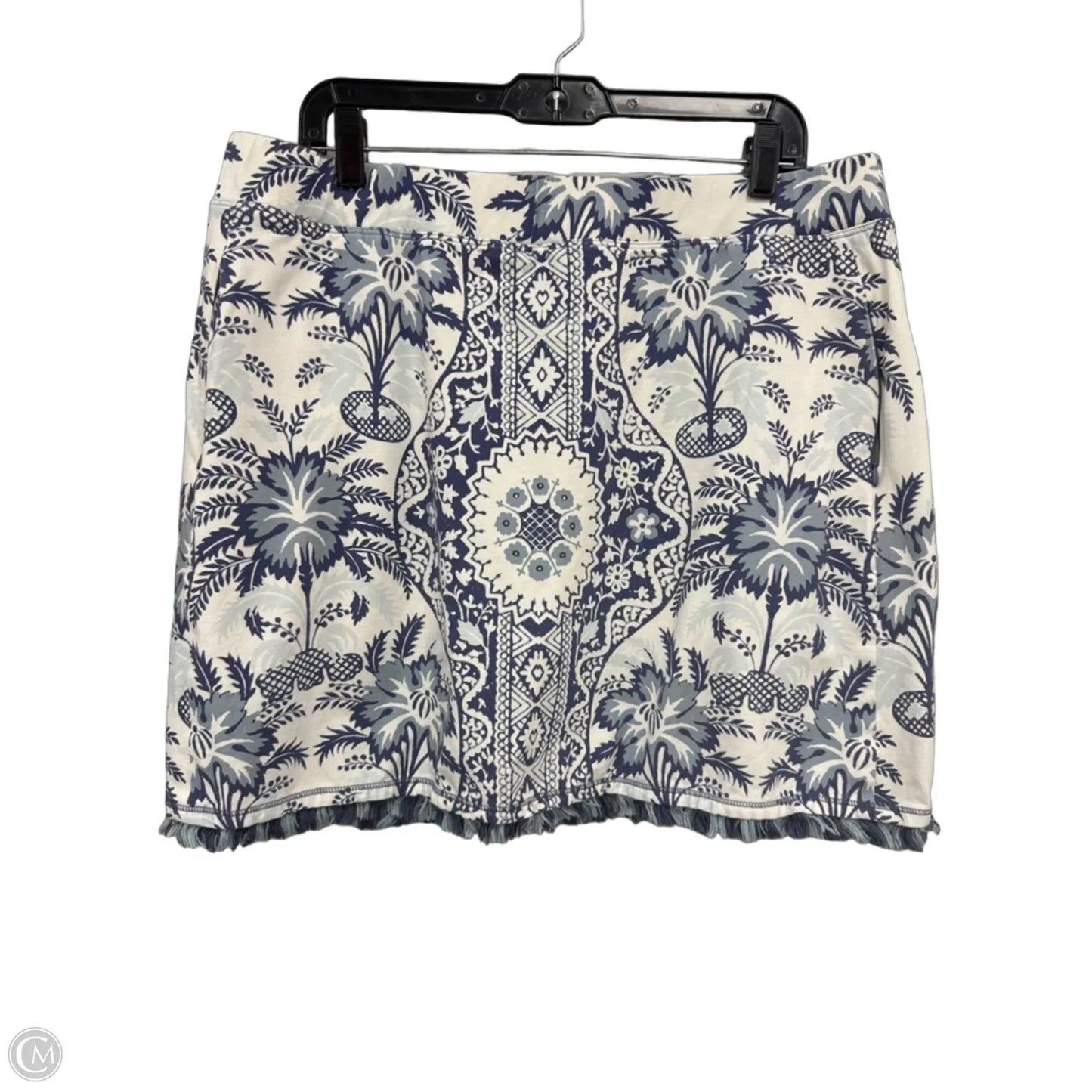 Skort By Spartina In Blue & Cream, Size: Xxl
