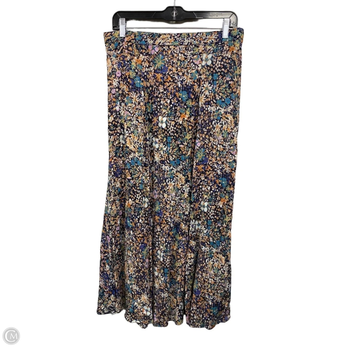 Skirt Maxi By Chelsea And Theodore In Black & Orange, Size: L