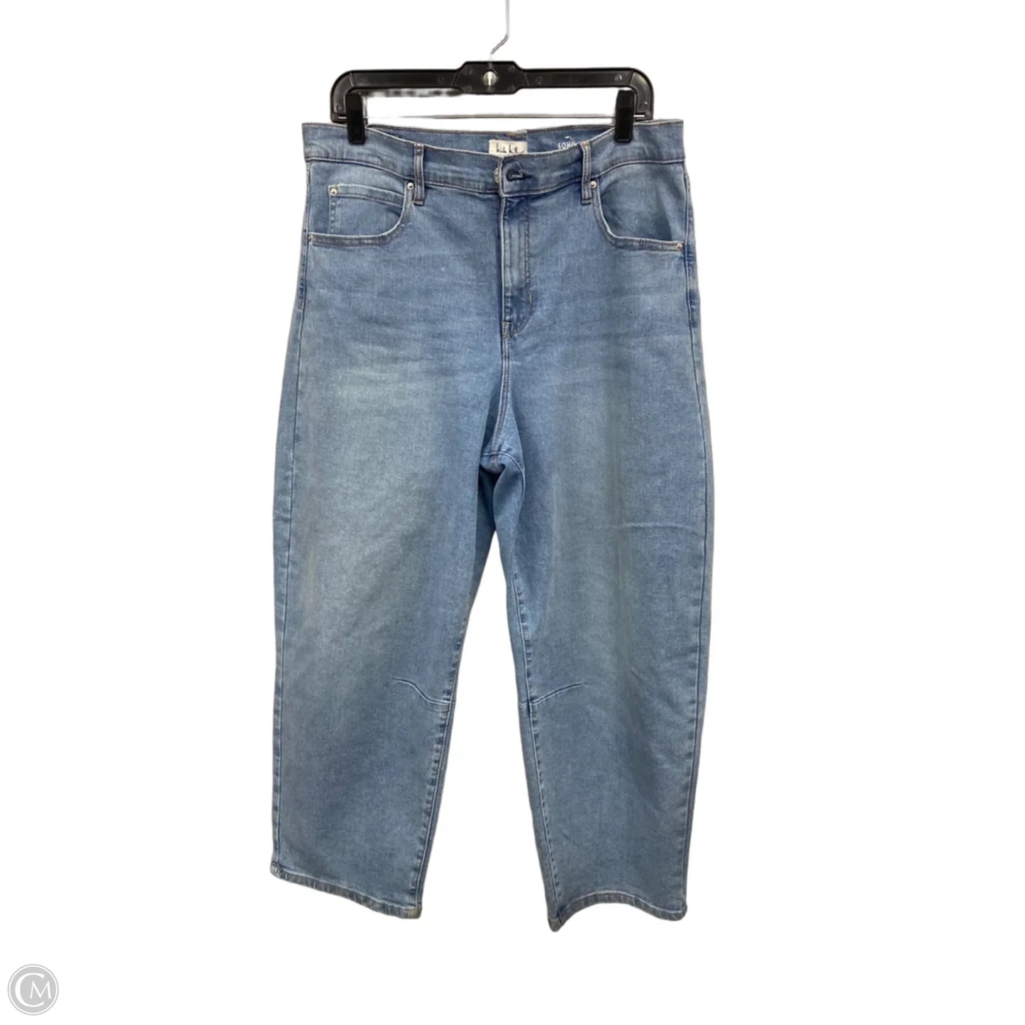 Jeans Wide Leg By Nicole Miller In Blue, Size: 16