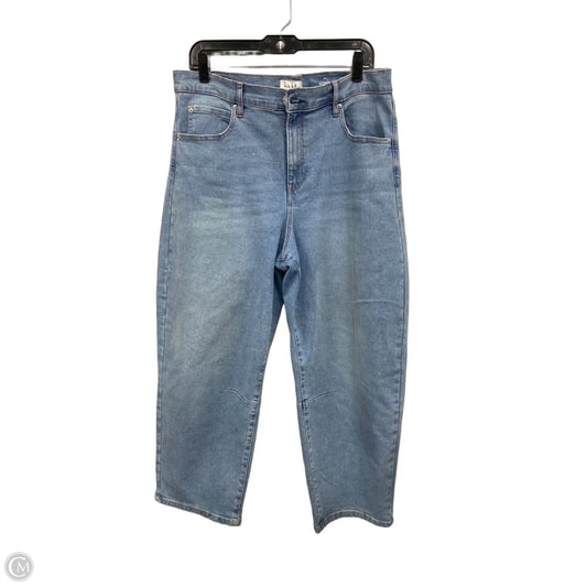 Jeans Wide Leg By Nicole Miller In Blue, Size: 16