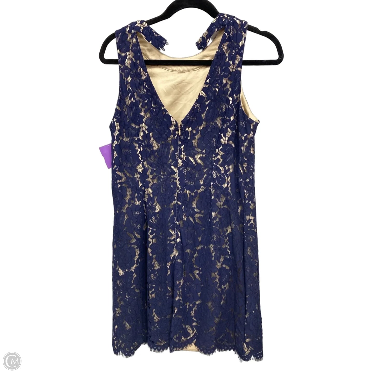 Dress Casual Short By Vince Camuto In Blue & Cream, Size: 8