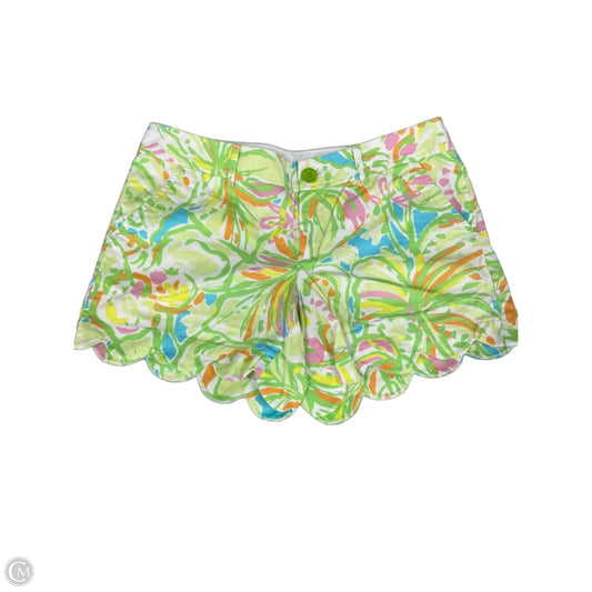 Shorts Designer By Lilly Pulitzer In Green & Yellow, Size: 8