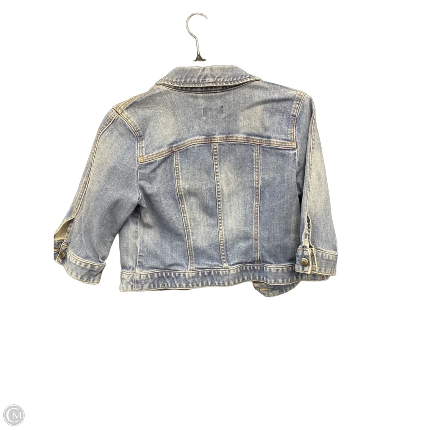Jacket Denim By Loft In Blue, Size: 4
