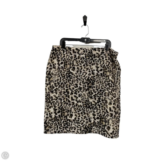 Skirt Mini & Short By Zac And Rachel In Black & Cream, Size: Xl