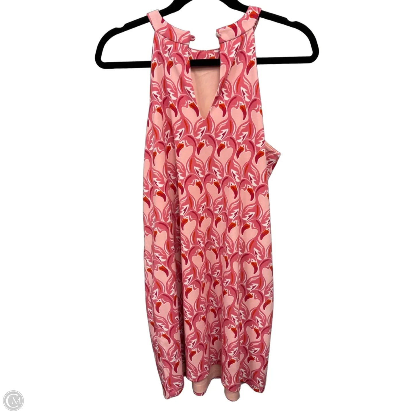 Dress Casual Short By Versona In Orange & Pink, Size: S