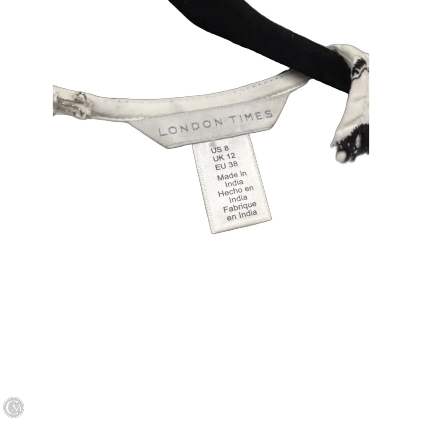 Dress Casual Short By London Times In Black & White, Size: 8
