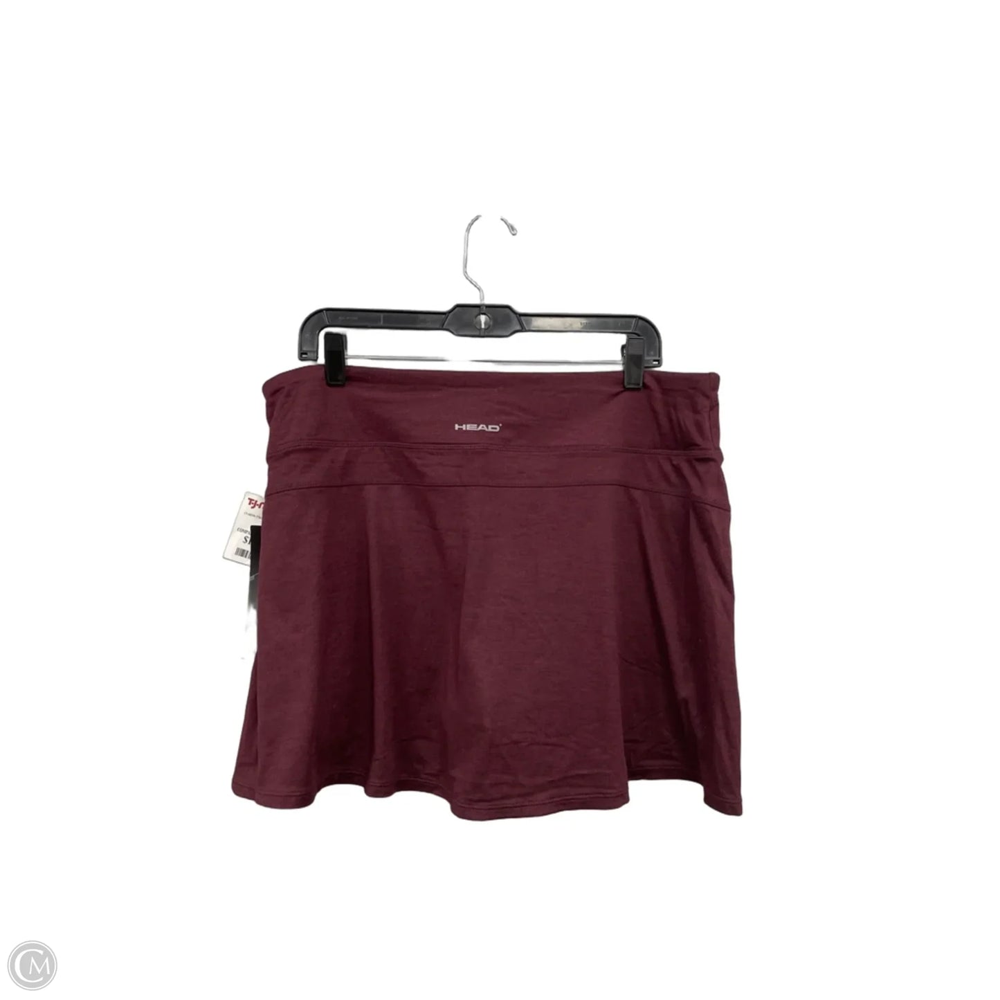 Athletic Skort By Head In Maroon, Size: Xl