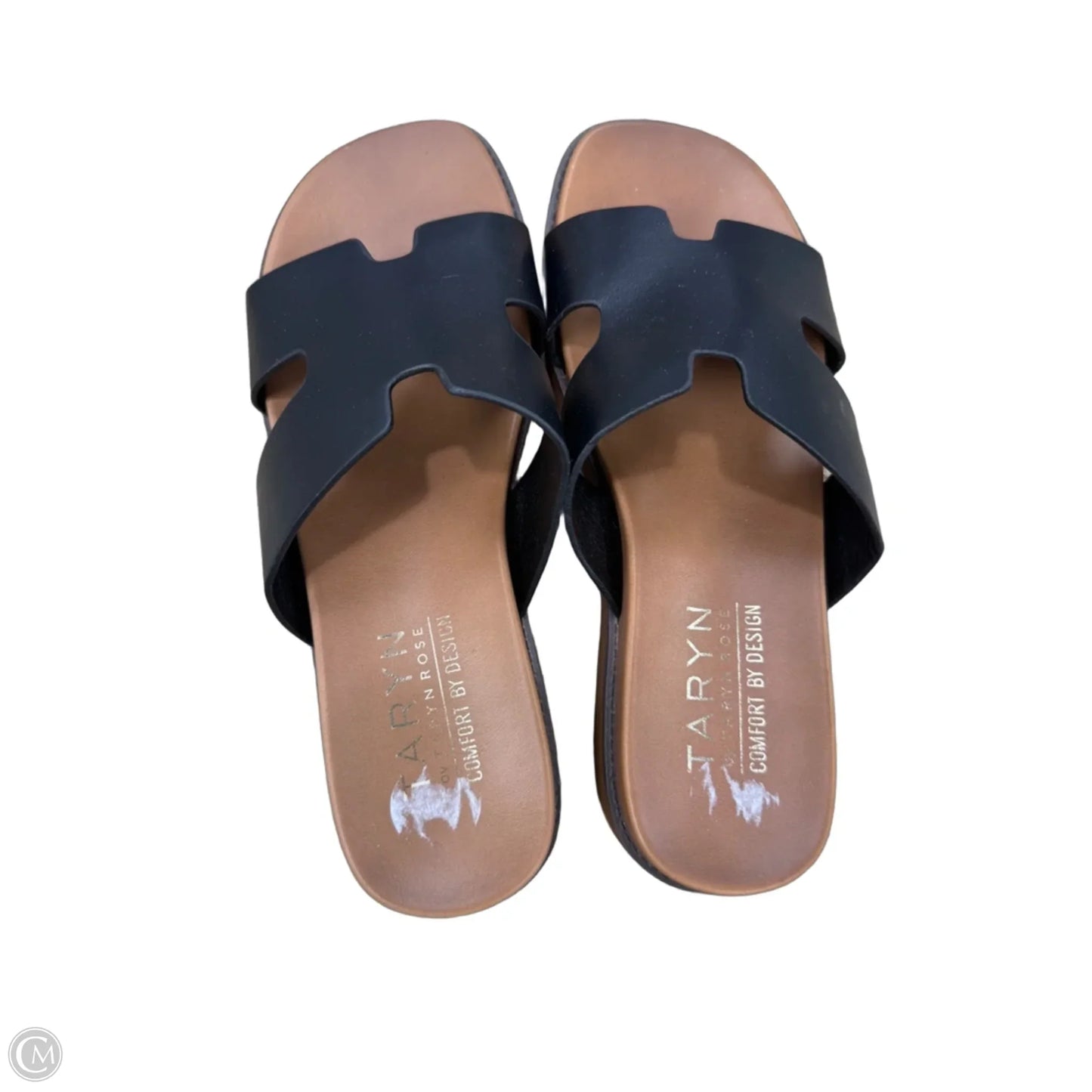 Sandals Heels Platform By Taryn Rose In Black, Size: 7.5