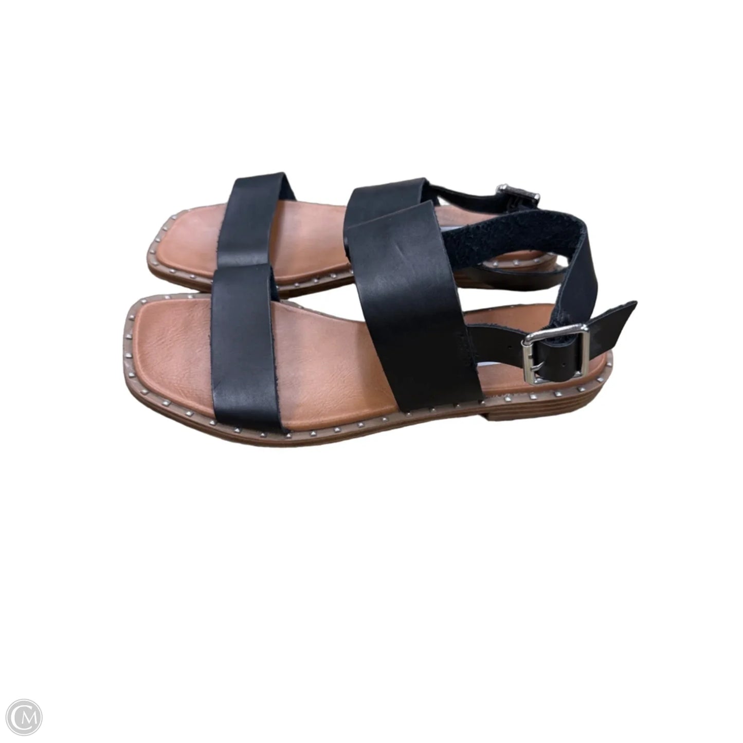 Sandals Flats By Steve Madden In Black, Size: 7.5