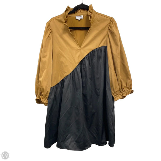 Dress Casual Short By Crosby In Black & Tan, Size: M