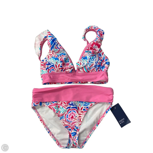 Swimsuit By Crown And Ivy In Blue & Pink, Size: 6