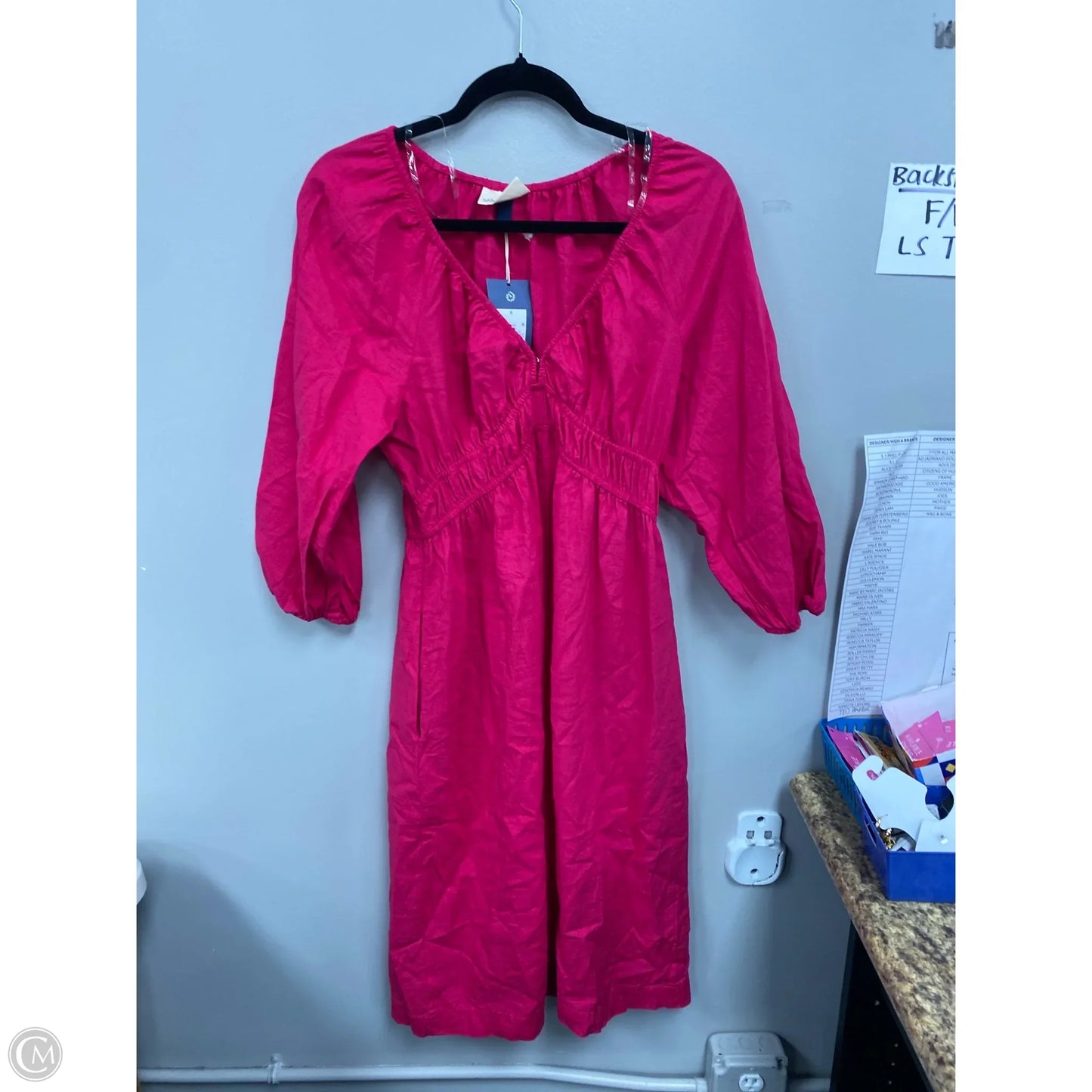 Dress Casual Midi By Universal Thread In Pink, Size: S