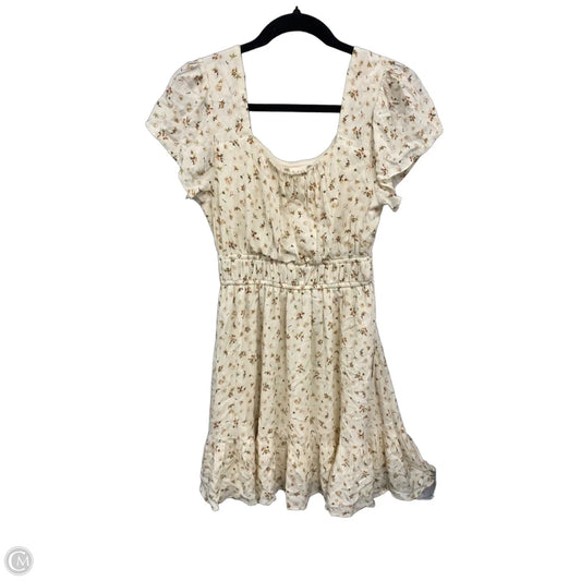 Dress Casual Short By Altard State In Cream & Tan, Size: M