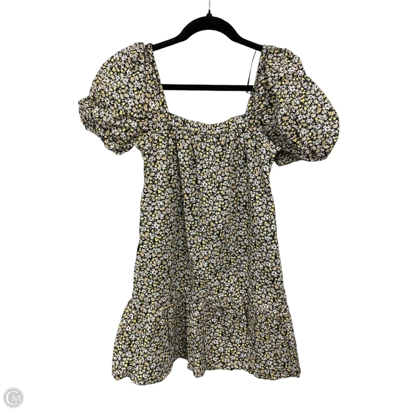 Dress Casual Short By Uniqlo In Black & Yellow, Size: Xs