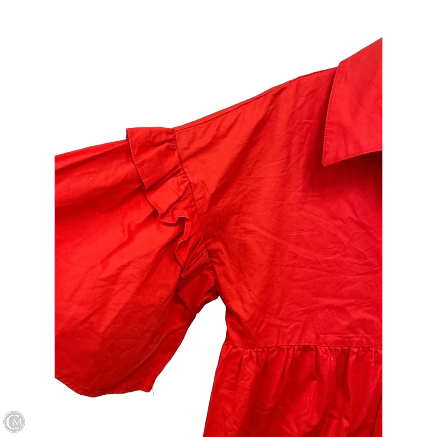 Dress Casual Short By Fabrik In Orange, Size: M