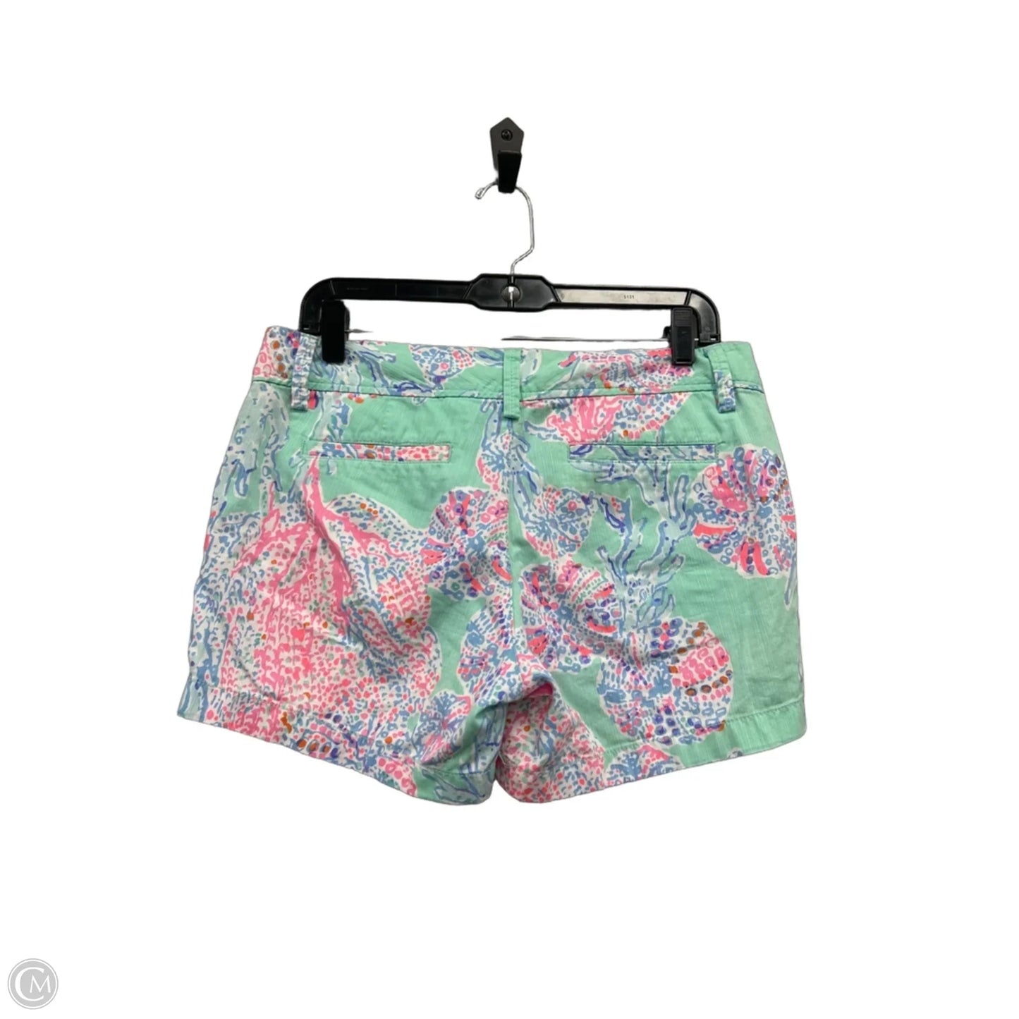 Shorts Designer By Lilly Pulitzer In Green & Pink, Size: 8