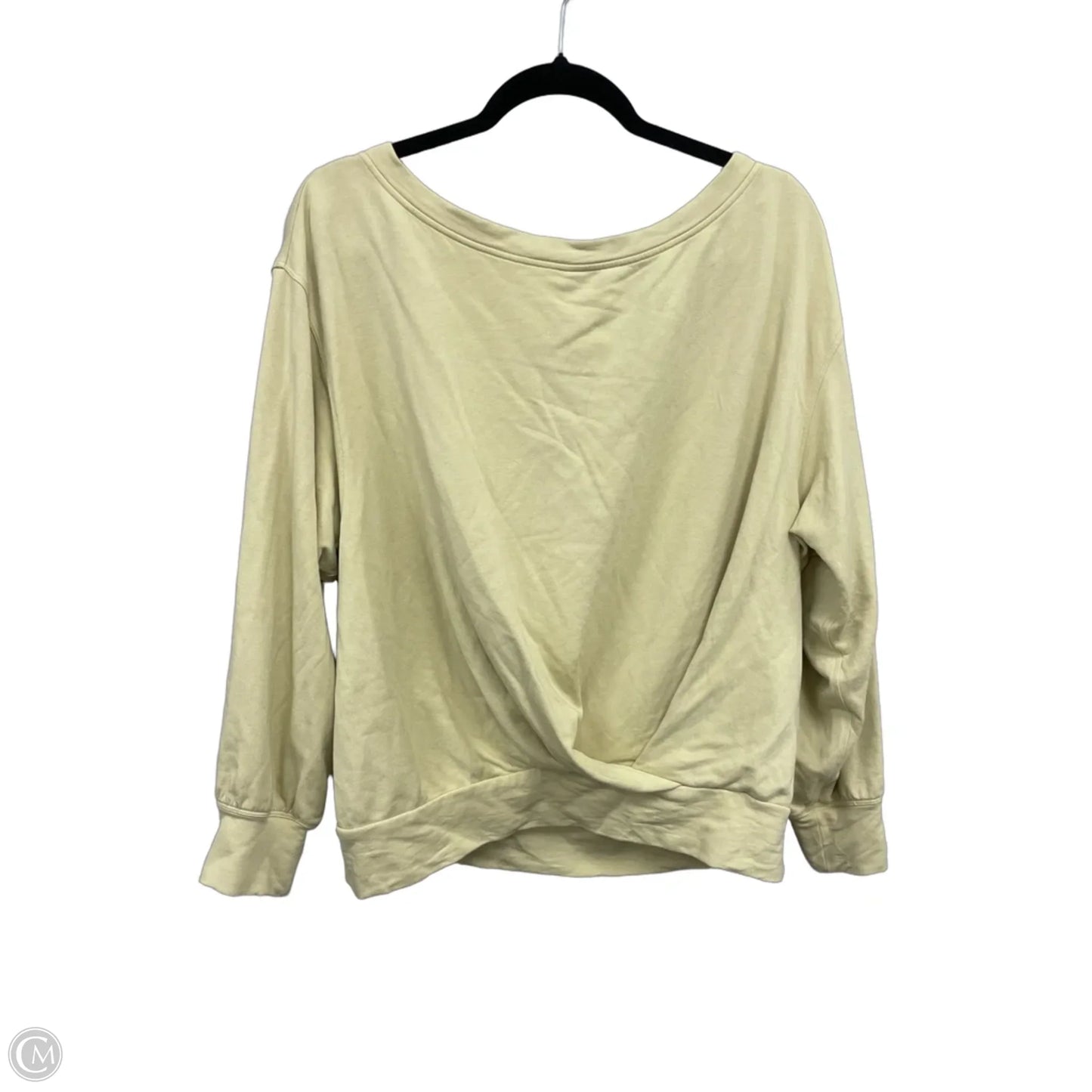 Athletic Sweatshirt Crewneck By Lululemon In Yellow, Size: 8
