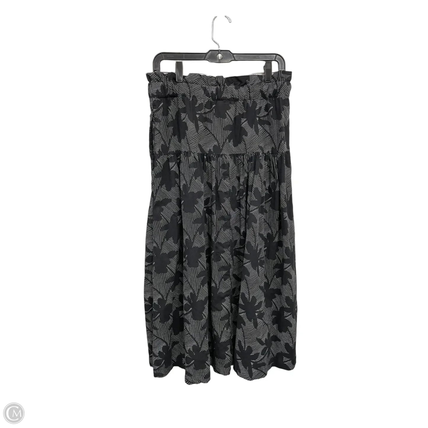 Skirt Midi By Universal Thread In Black & White, Size: M