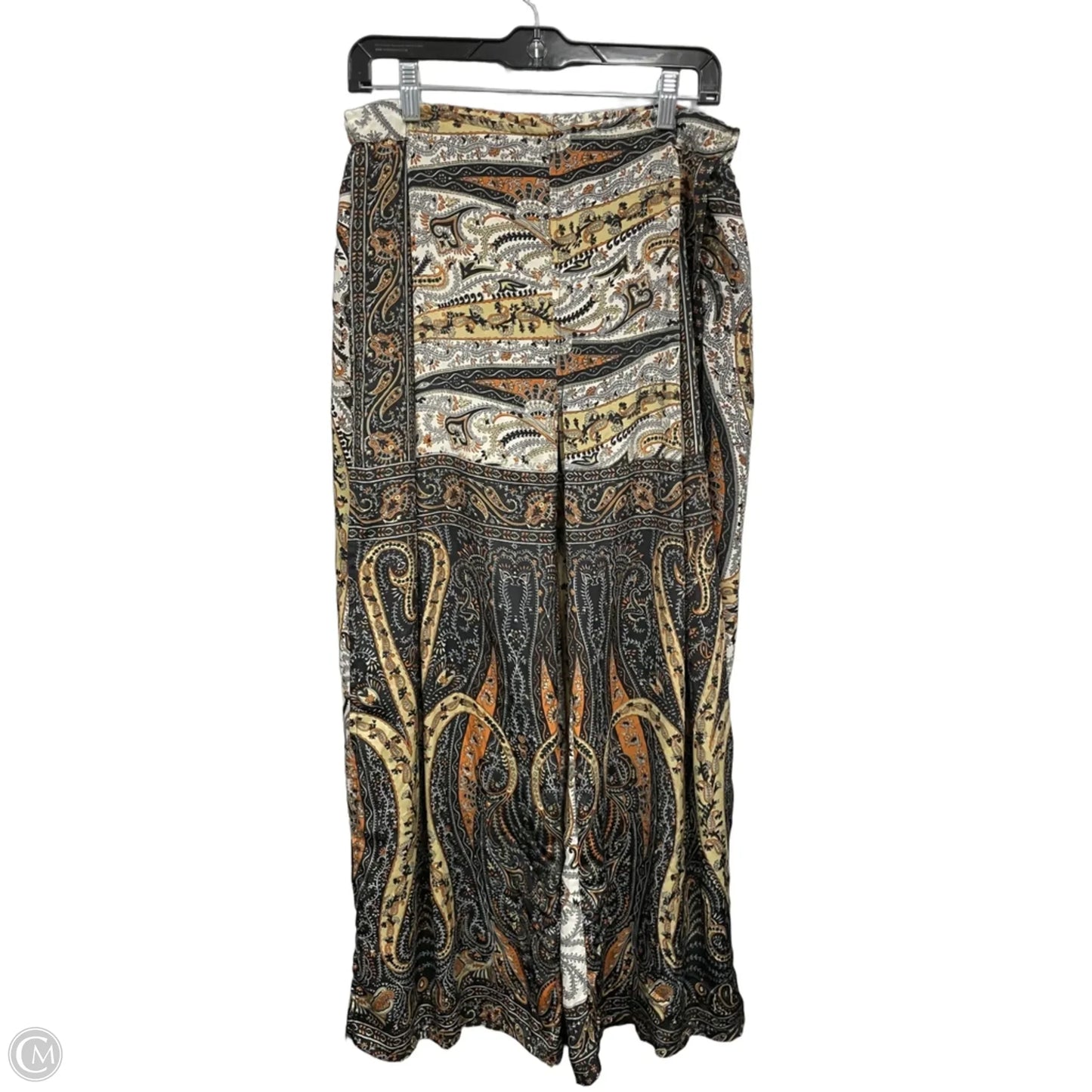 Pants Wide Leg By Earthbound In Black & Tan, Size: M