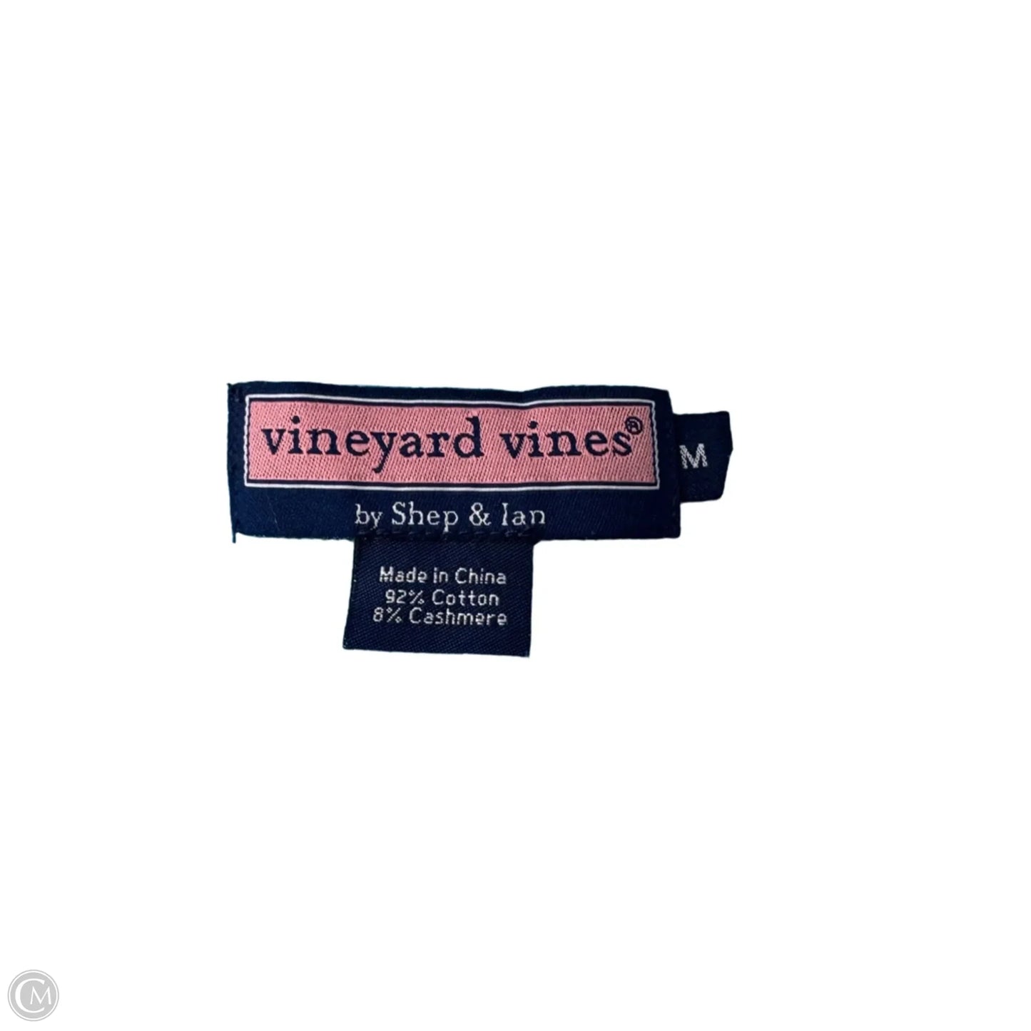 Sweater By Vineyard Vines In Blue & Yellow, Size: M