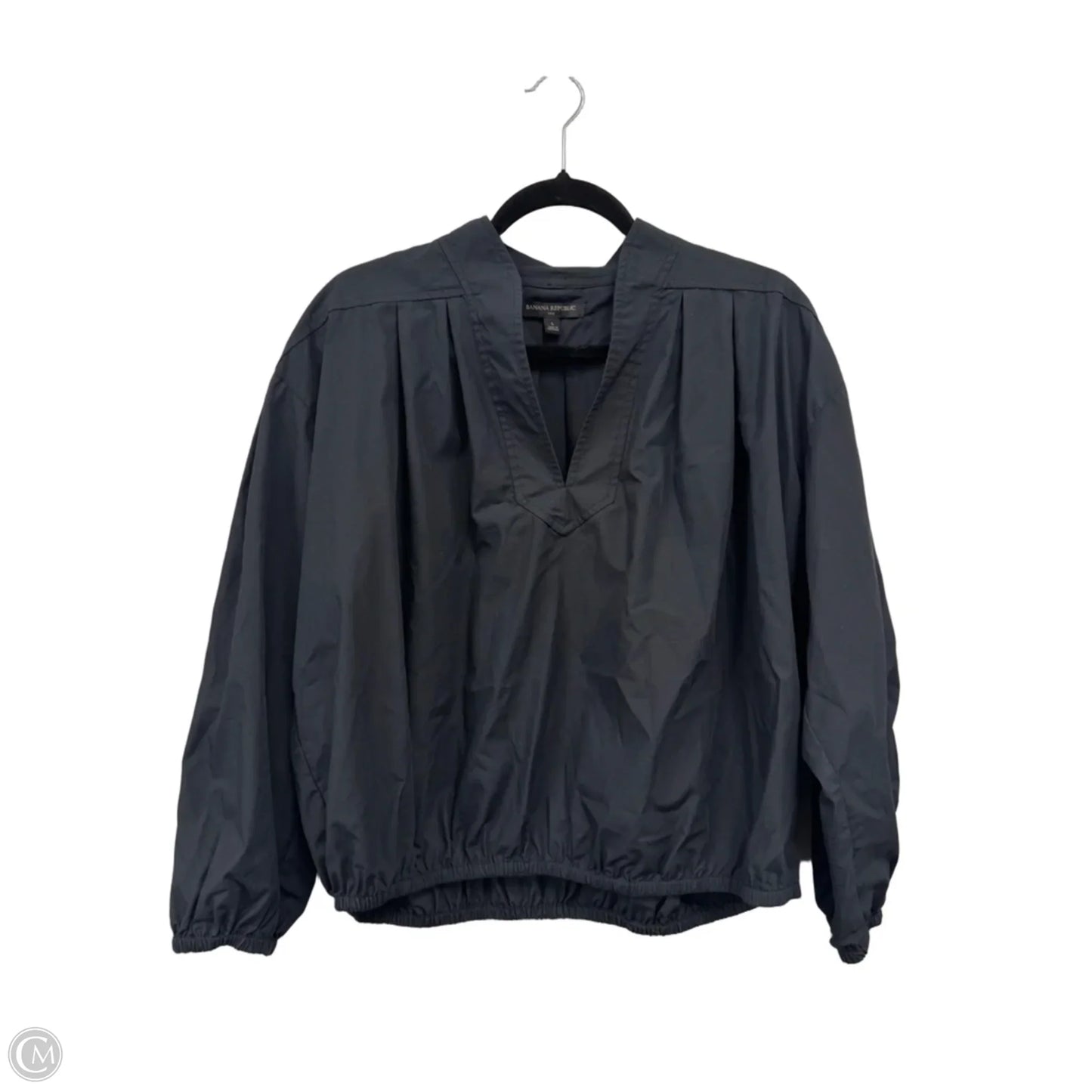 Top Long Sleeve By Banana Republic In Black, Size: L