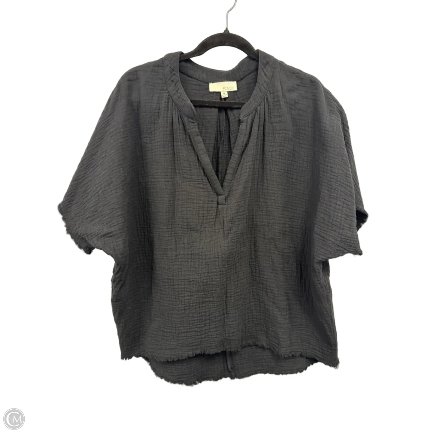 Top Short Sleeve By Pinch In Black, Size: M
