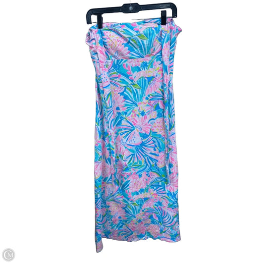 Dress Designer By Lilly Pulitzer In Blue & Pink, Size: M