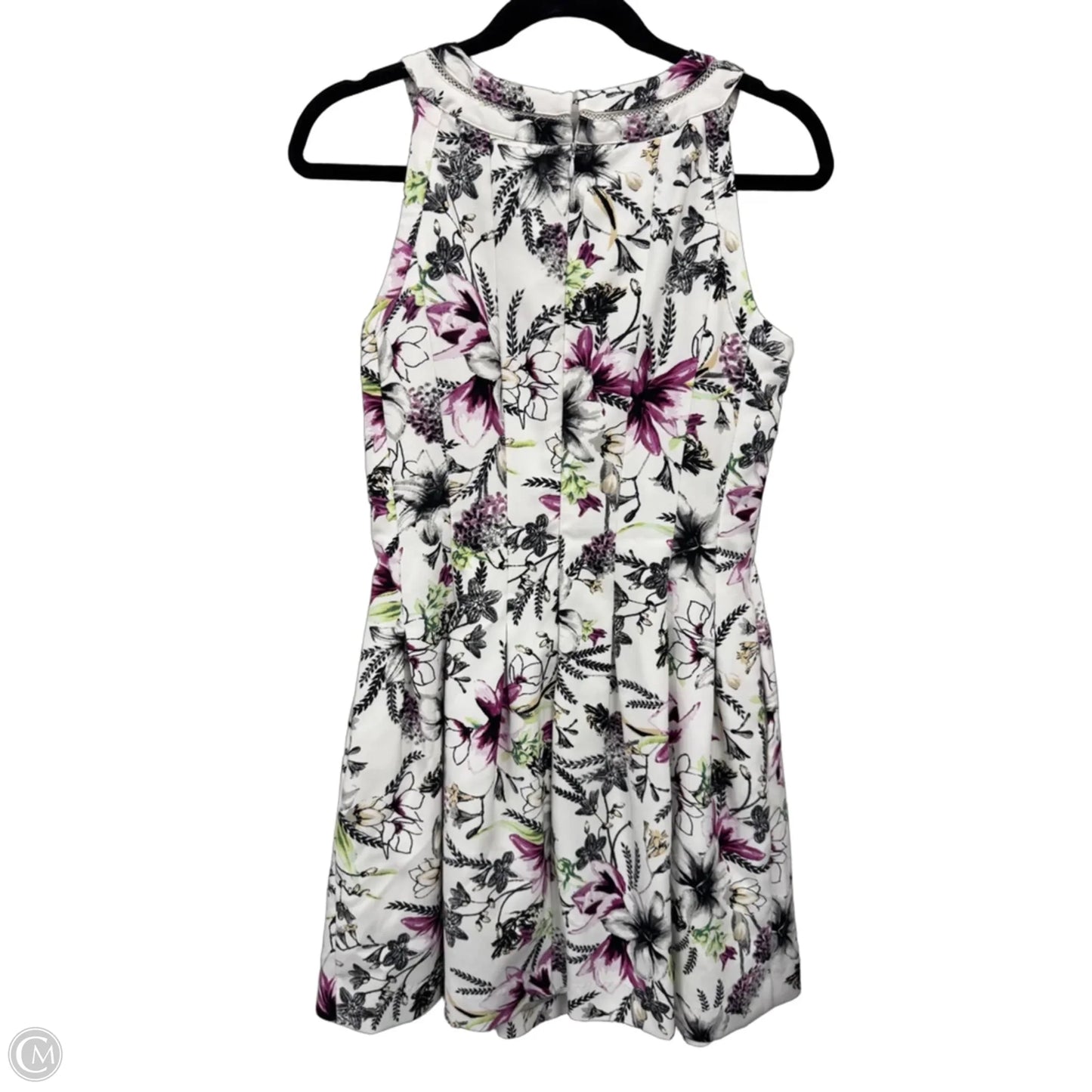 Dress Casual Short By White House Black Market In Green & Purple, Size: 6