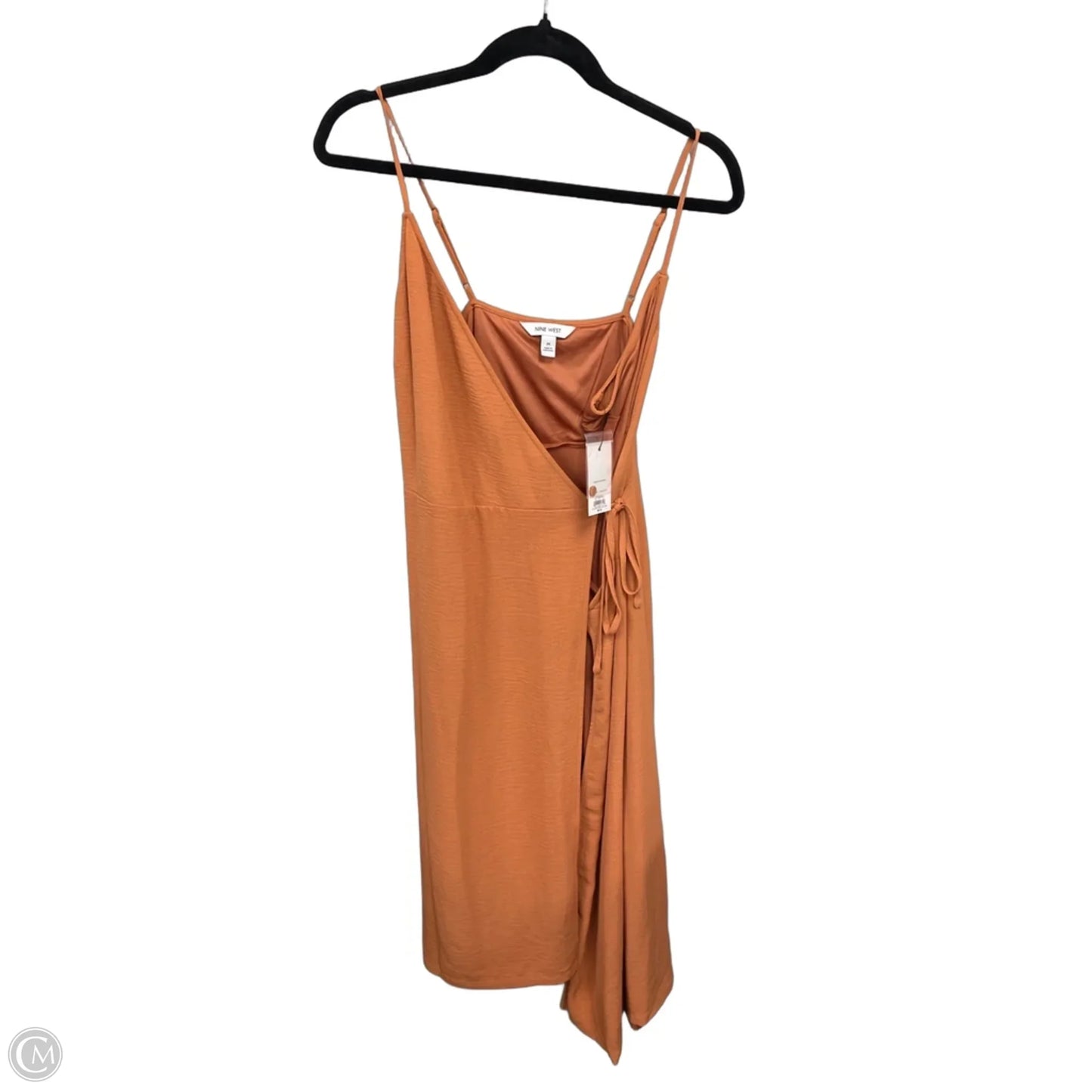 Dress Casual Midi By Nine West In Coral, Size: M