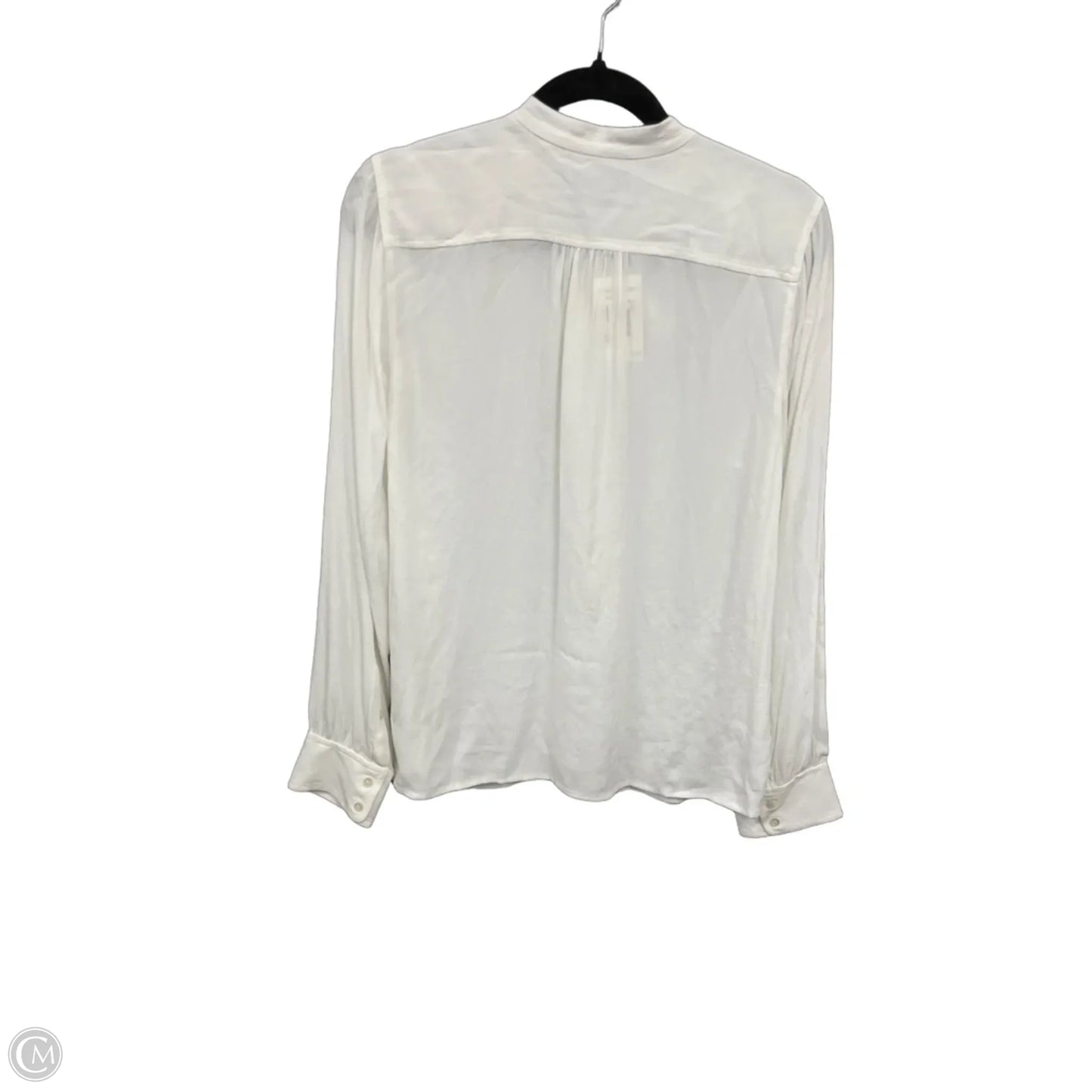 Blouse Long Sleeve By J. Crew In Cream, Size: M