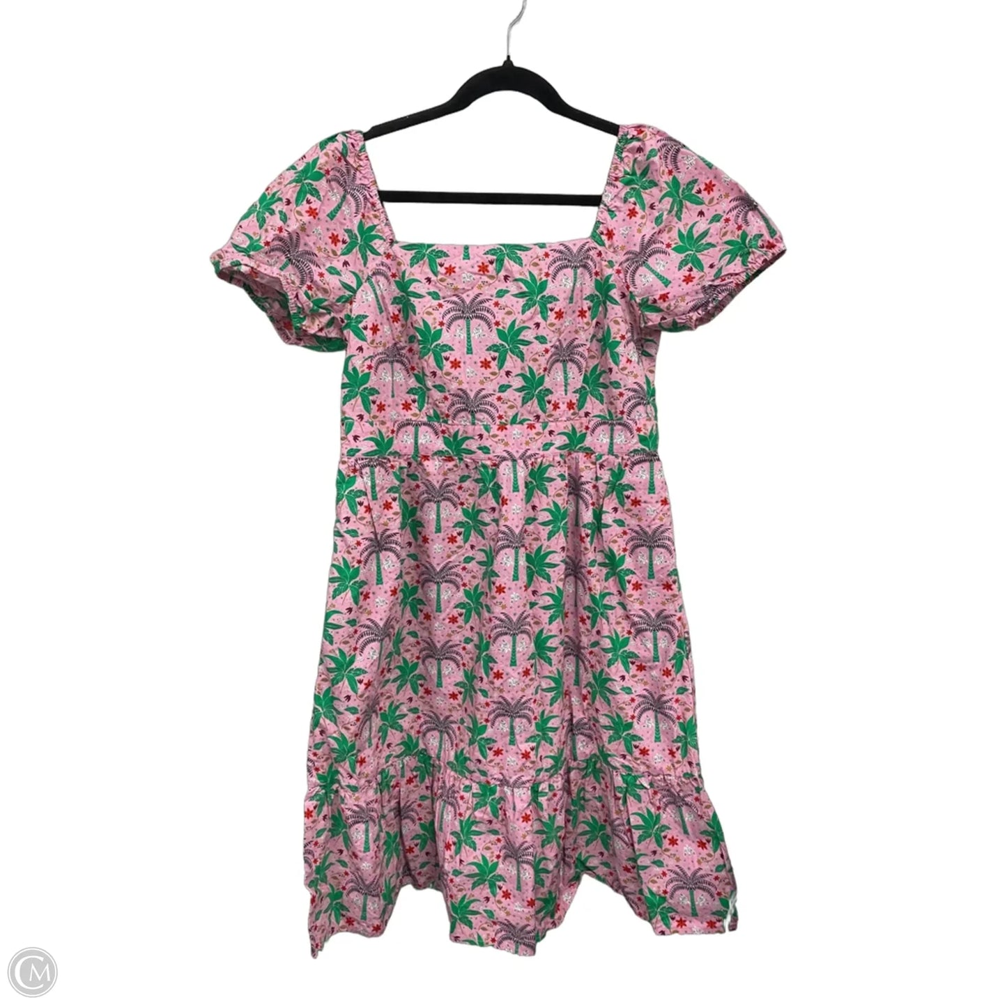 Dress Casual Short By Boden In Green & Pink, Size: 10