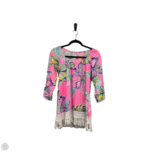 Dress Designer By Lilly Pulitzer In Blue & Pink, Size: S