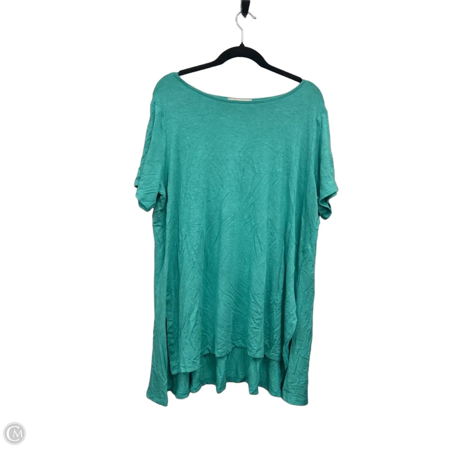 Top Short Sleeve By Philosophy In Green, Size: 1x