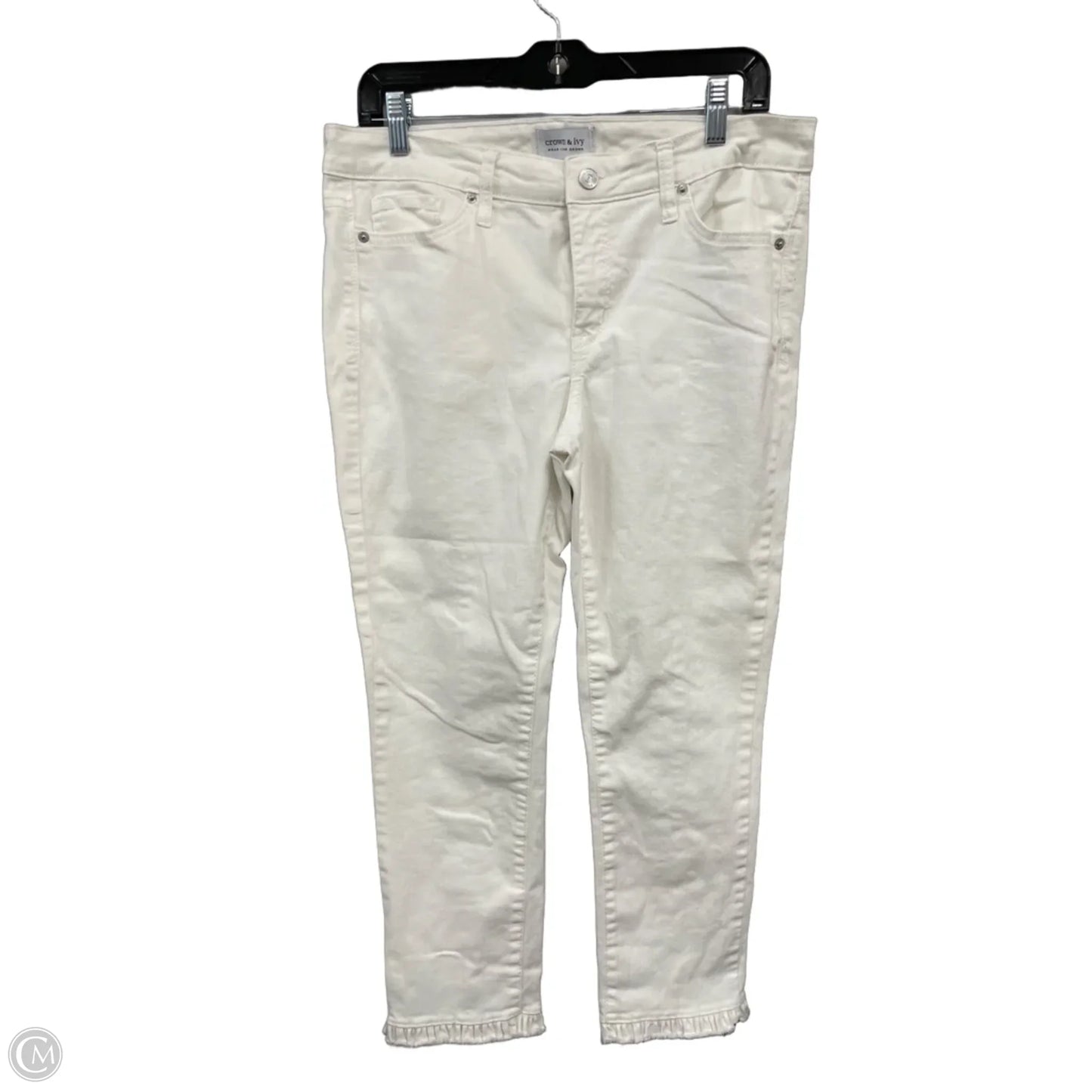 Jeans Skinny By Crown And Ivy In White, Size: 10