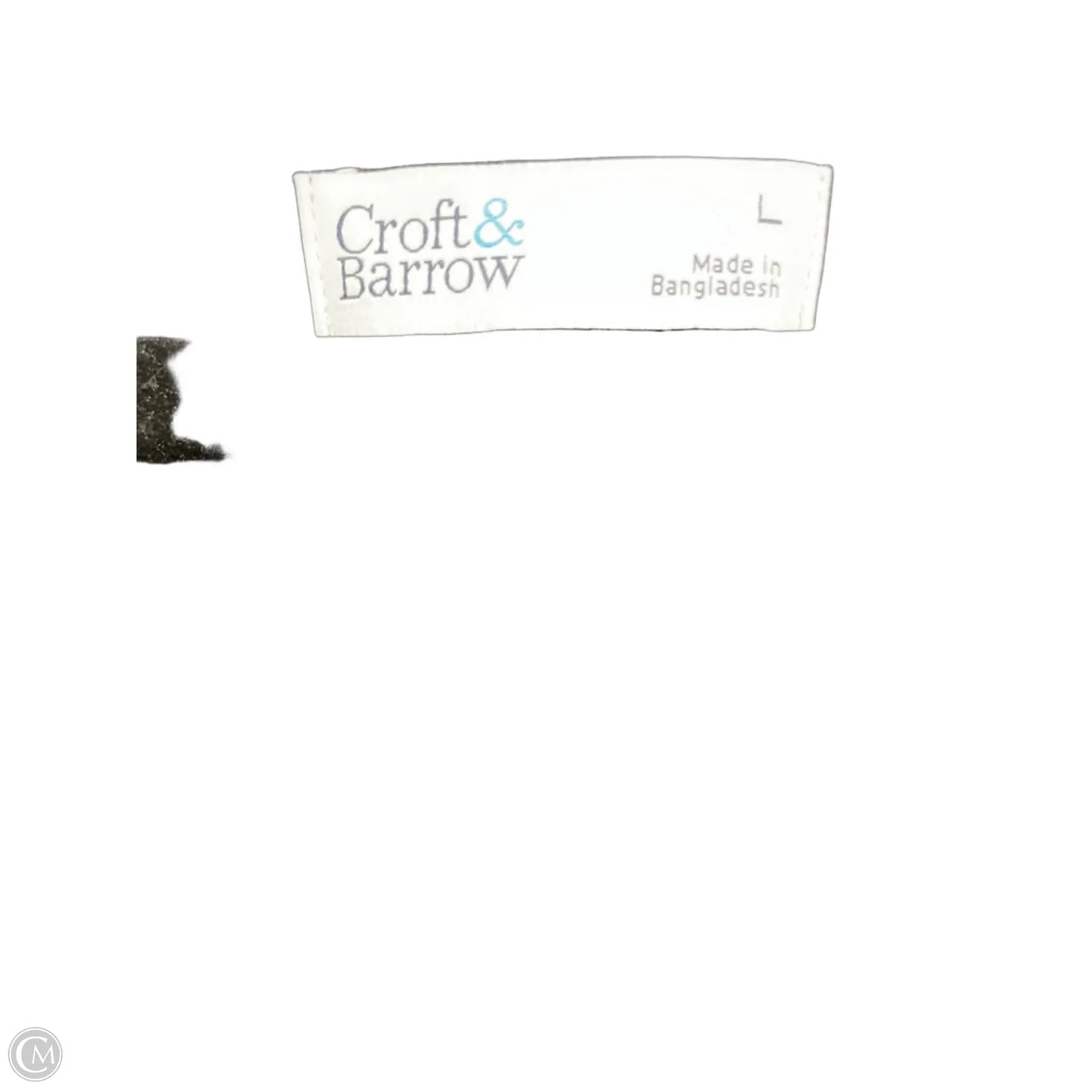 Dress Casual Midi By Croft And Barrow In Black & White, Size: L