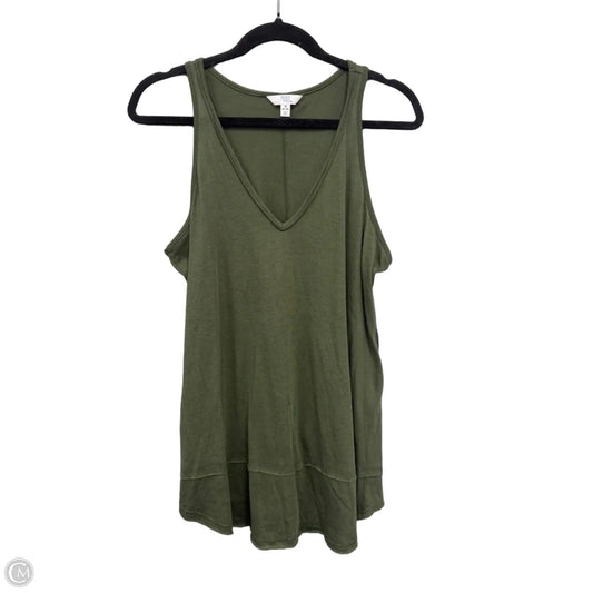 Top Sleeveless By Time And Tru In Green, Size: M
