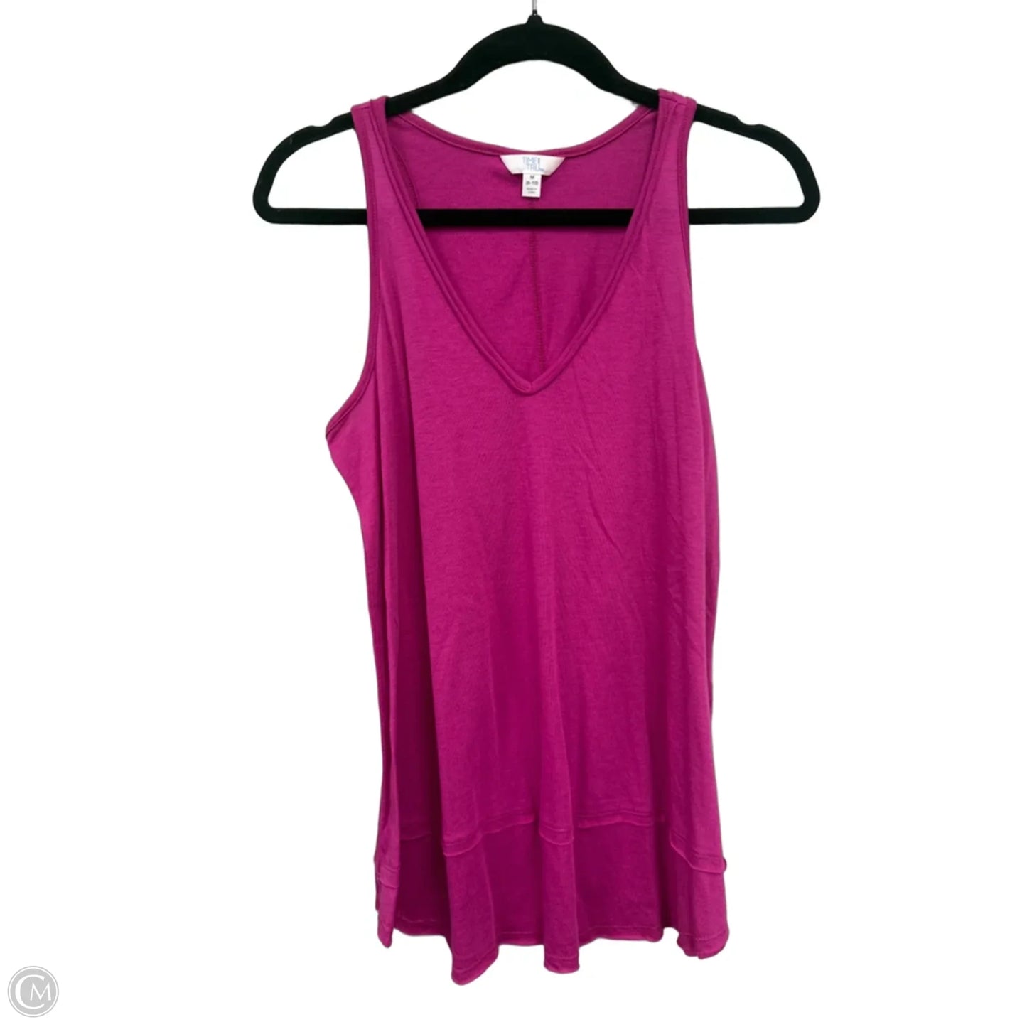 Top Sleeveless By Time And Tru In Pink, Size: M