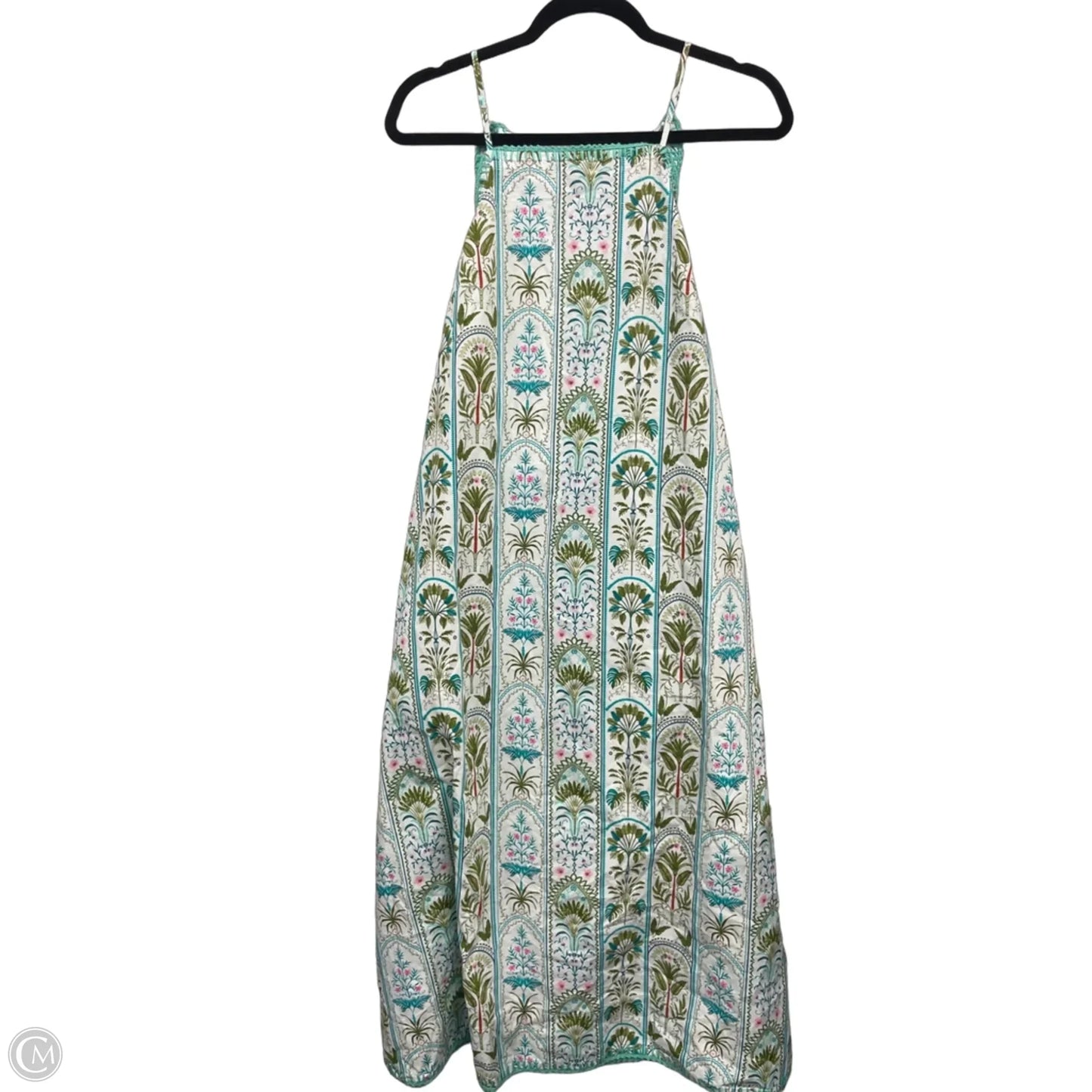 Dress Casual Midi By Crown And Ivy In Green & Pink, Size: M